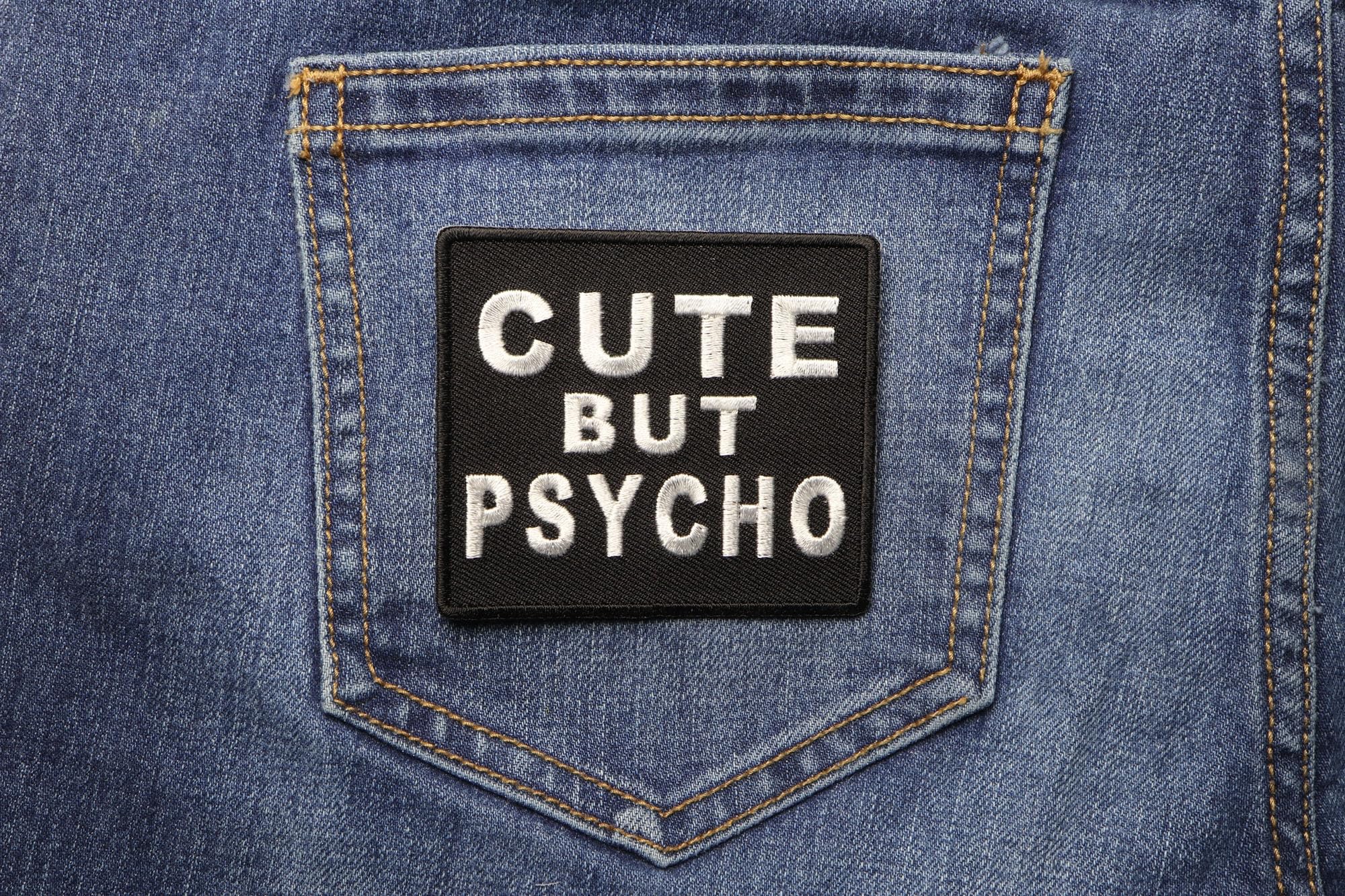Amazon.com: Cute But Psycho Patch - 3x2.75 inch. Embroidered
